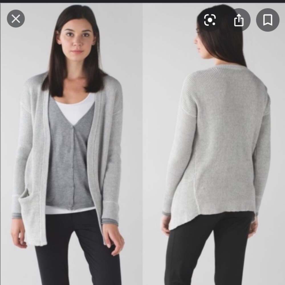 Lululemon grey cardigan!